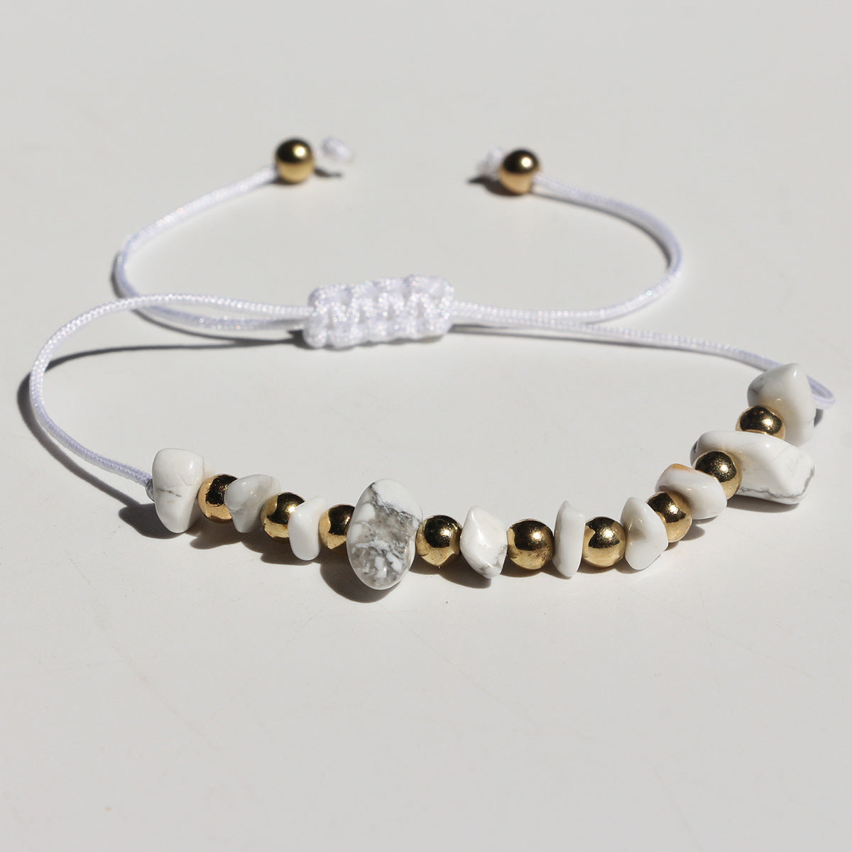 Wholesale fashion hand-woven irregular gravel beaded crystal bracelet